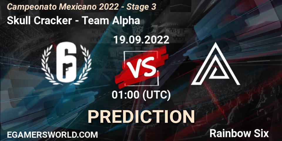 Prognoza Skull Cracker - Team Alpha. 24.09.2022 at 21:00, Rainbow Six, Campeonato Mexicano 2022 - Stage 3