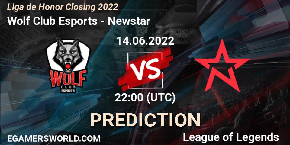 Prognoza Wolf Club Esports - Newstar. 14.06.2022 at 22:00, LoL, Liga de Honor Closing 2022