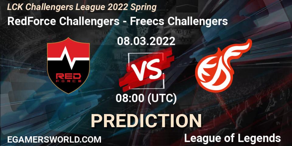 Prognoza RedForce Challengers - Freecs Challengers. 08.03.2022 at 08:00, LoL, LCK Challengers League 2022 Spring