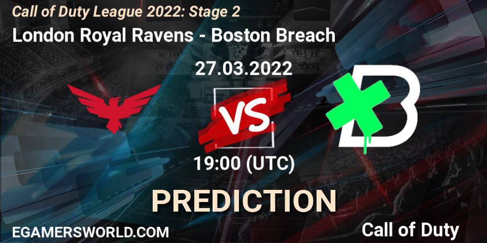 Prognoza London Royal Ravens - Boston Breach. 27.03.22, Call of Duty, Call of Duty League 2022: Stage 2