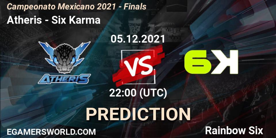 Prognoza Atheris - Six Karma. 05.12.2021 at 20:00, Rainbow Six, Campeonato Mexicano 2021 - Finals