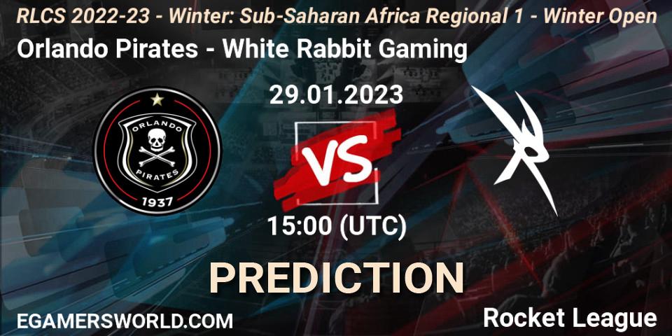 Prognoza Orlando Pirates - White Rabbit Gaming. 29.01.2023 at 15:00, Rocket League, RLCS 2022-23 - Winter: Sub-Saharan Africa Regional 1 - Winter Open