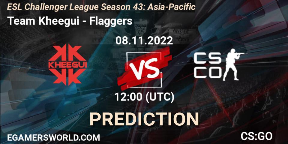 Prognoza Team Kheegui - Flaggers. 08.11.2022 at 12:00, Counter-Strike (CS2), ESL Challenger League Season 43: Asia-Pacific