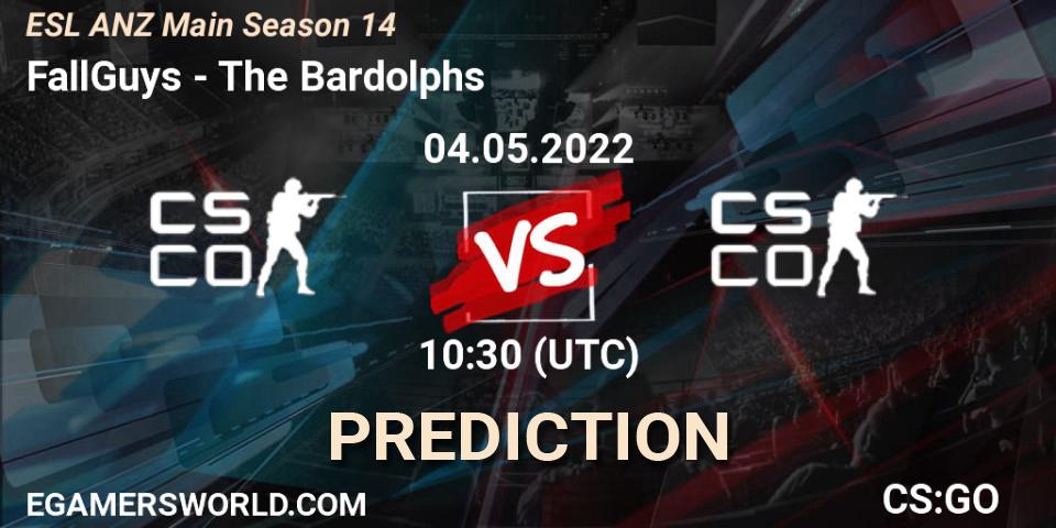 Prognoza FallGuys - The Bardolphs. 04.05.2022 at 10:30, Counter-Strike (CS2), ESL ANZ Main Season 14
