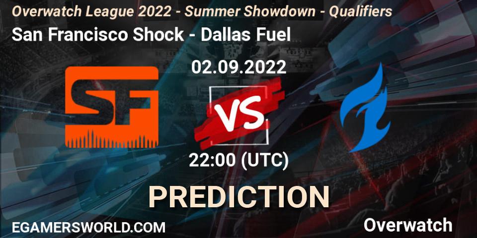 Prognoza San Francisco Shock - Dallas Fuel. 02.09.2022 at 22:00, Overwatch, Overwatch League 2022 - Summer Showdown - Qualifiers