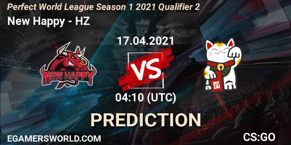 Prognoza New Happy - HZ. 17.04.2021 at 04:10, Counter-Strike (CS2), Perfect World League Season 1 2021 Qualifier 2