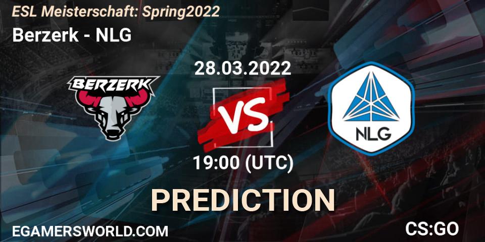 Prognoza Berzerk - NLG. 28.03.22, CS2 (CS:GO), ESL Meisterschaft: Spring 2022