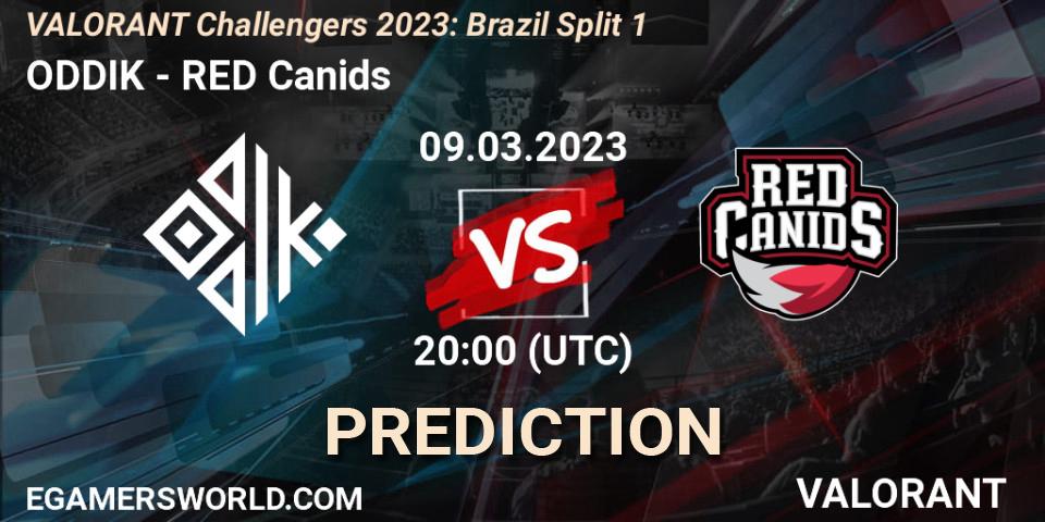 Prognoza ODDIK - RED Canids. 09.03.2023 at 20:15, VALORANT, VALORANT Challengers 2023: Brazil Split 1