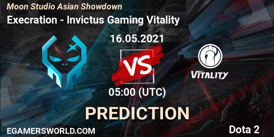 Prognoza Execration - Invictus Gaming Vitality. 16.05.2021 at 05:21, Dota 2, Moon Studio Asian Showdown