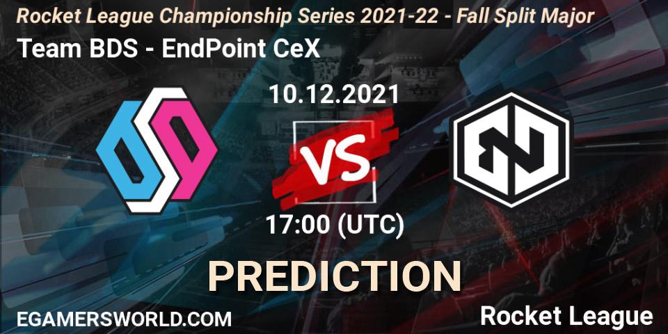 Prognoza Team BDS - EndPoint CeX. 10.12.2021 at 17:00, Rocket League, RLCS 2021-22 - Fall Split Major
