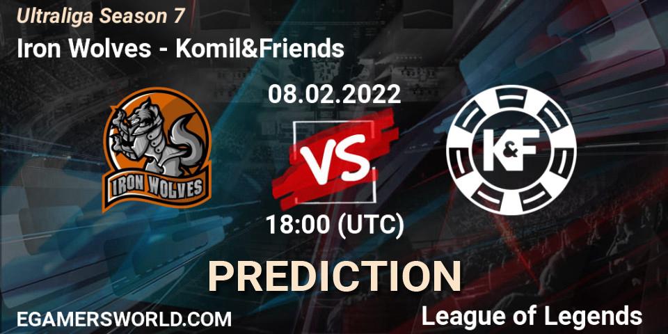 Prognoza Iron Wolves - Komil&Friends. 08.02.2022 at 20:40, LoL, Ultraliga Season 7