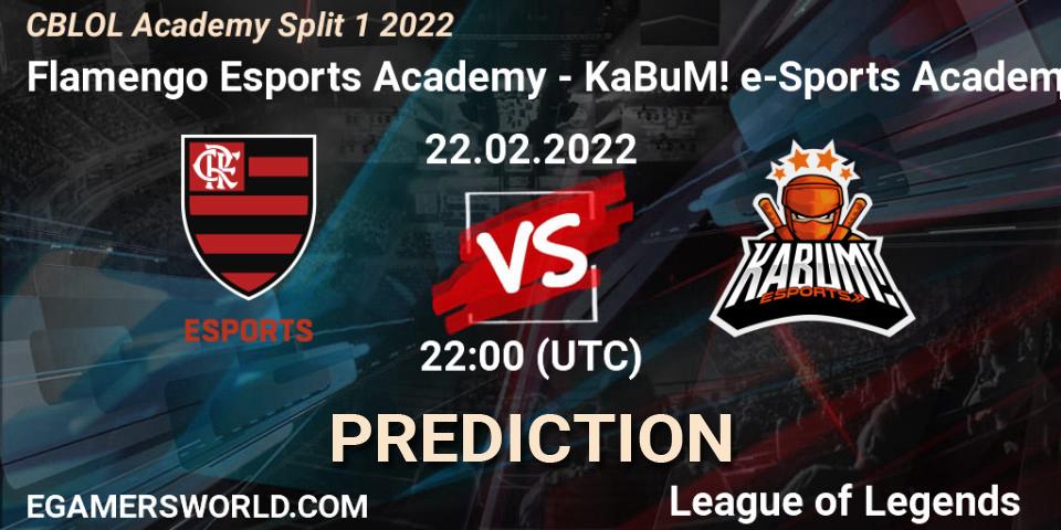 Prognoza Flamengo Esports Academy - KaBuM! Academy. 22.02.2022 at 22:00, LoL, CBLOL Academy Split 1 2022
