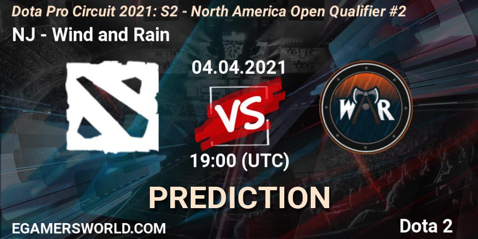 Prognoza NJ - Wind and Rain. 04.04.21, Dota 2, Dota Pro Circuit 2021: S2 - North America Open Qualifier #2
