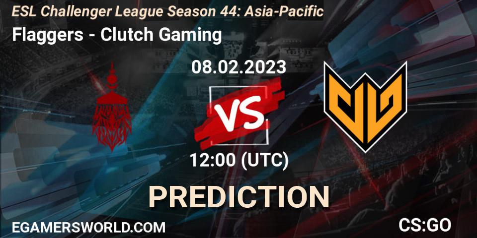 Prognoza Flaggers - Clutch Gaming. 08.02.23, CS2 (CS:GO), ESL Challenger League Season 44: Asia-Pacific