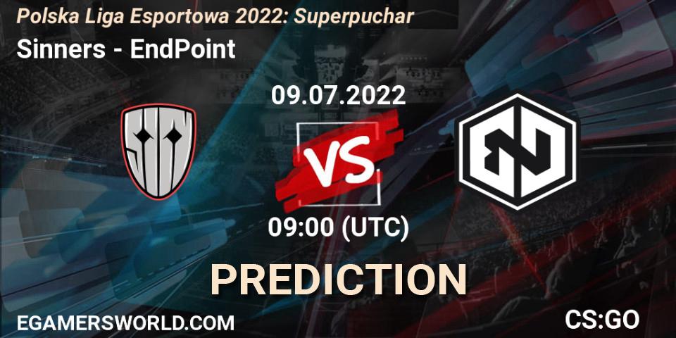 Prognoza Sinners - EndPoint. 09.07.2022 at 09:05, Counter-Strike (CS2), Polska Liga Esportowa 2022: Superpuchar