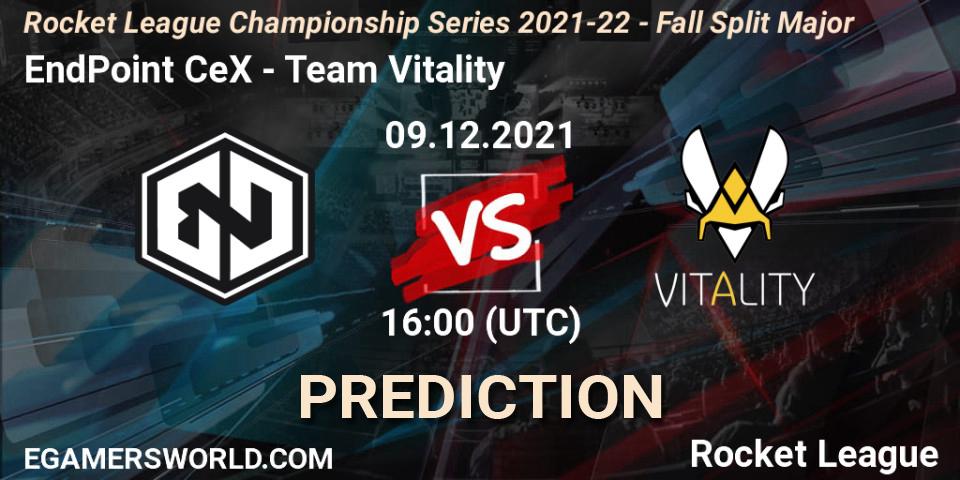 Prognoza EndPoint CeX - Team Vitality. 09.12.2021 at 16:00, Rocket League, RLCS 2021-22 - Fall Split Major