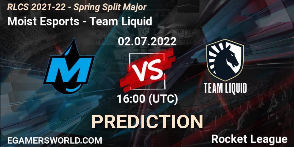 Prognoza Moist Esports - Team Liquid. 02.07.22, Rocket League, RLCS 2021-22 - Spring Split Major