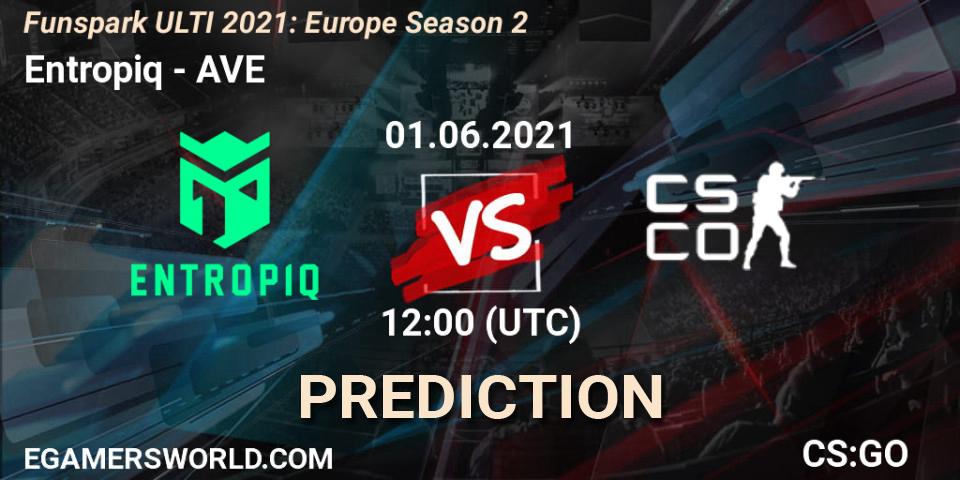 Prognoza Entropiq - AVE. 01.06.2021 at 12:00, Counter-Strike (CS2), Funspark ULTI 2021: Europe Season 2