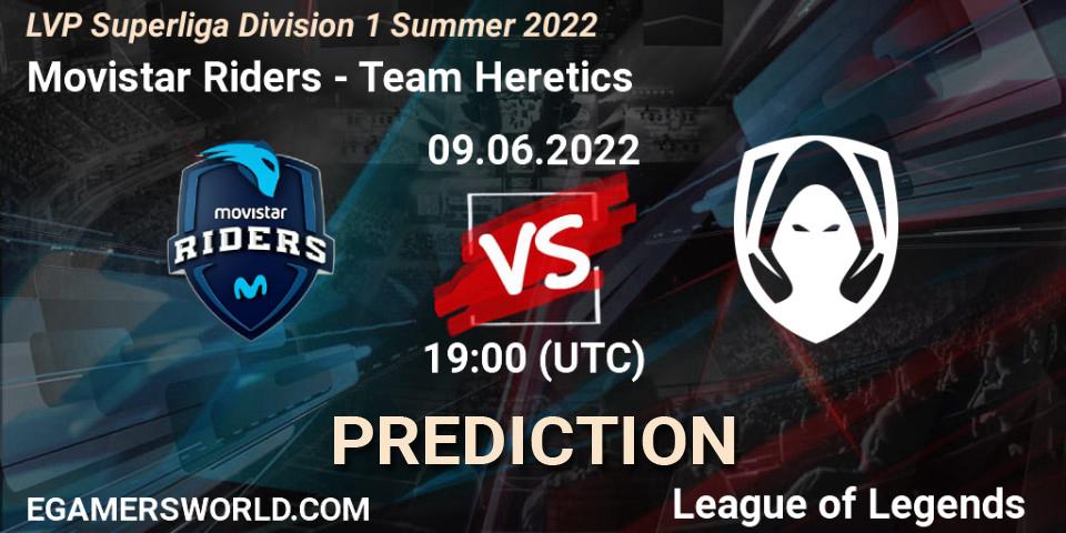 Prognoza Movistar Riders - Team Heretics. 09.06.2022 at 19:00, LoL, LVP Superliga Division 1 Summer 2022