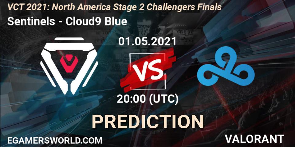 Prognoza Sentinels - Cloud9 Blue. 01.05.2021 at 20:00, VALORANT, VCT 2021: North America Stage 2 Challengers Finals