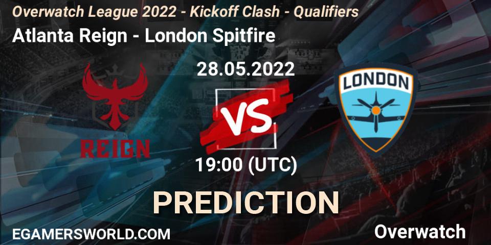 Prognoza Atlanta Reign - London Spitfire. 28.05.2022 at 19:00, Overwatch, Overwatch League 2022 - Kickoff Clash - Qualifiers