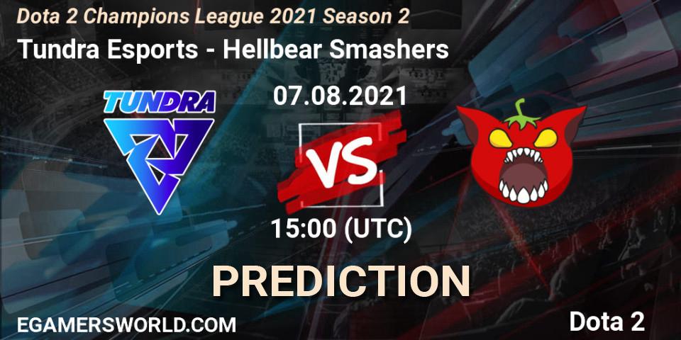 Prognoza Tundra Esports - Hellbear Smashers. 07.08.2021 at 15:01, Dota 2, Dota 2 Champions League 2021 Season 2