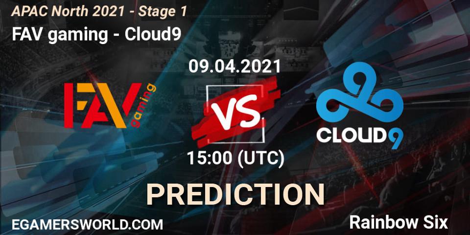 Prognoza FAV gaming - Cloud9. 09.04.2021 at 13:30, Rainbow Six, APAC North 2021 - Stage 1