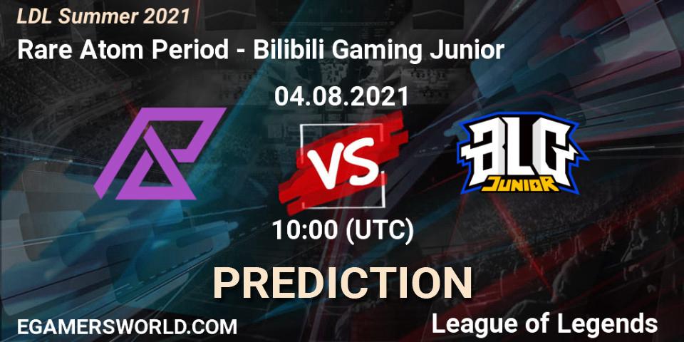 Prognoza Rare Atom Period - Bilibili Gaming Junior. 04.08.2021 at 11:30, LoL, LDL Summer 2021