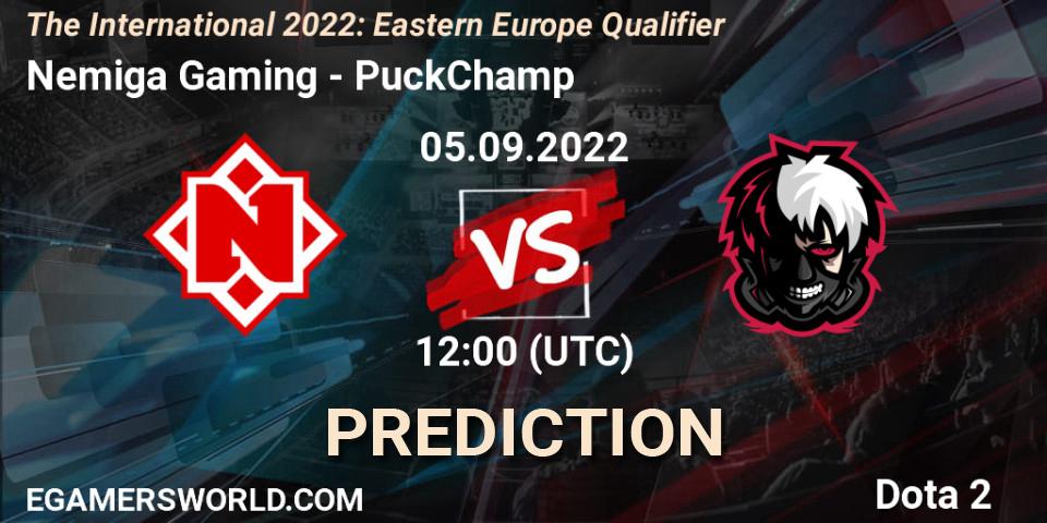 Prognoza Nemiga Gaming - PuckChamp. 05.09.2022 at 11:31, Dota 2, The International 2022: Eastern Europe Qualifier