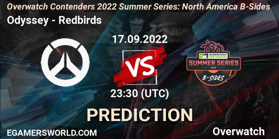 Prognoza Odyssey - Redbirds. 17.09.2022 at 23:30, Overwatch, Overwatch Contenders 2022 Summer Series: North America B-Sides