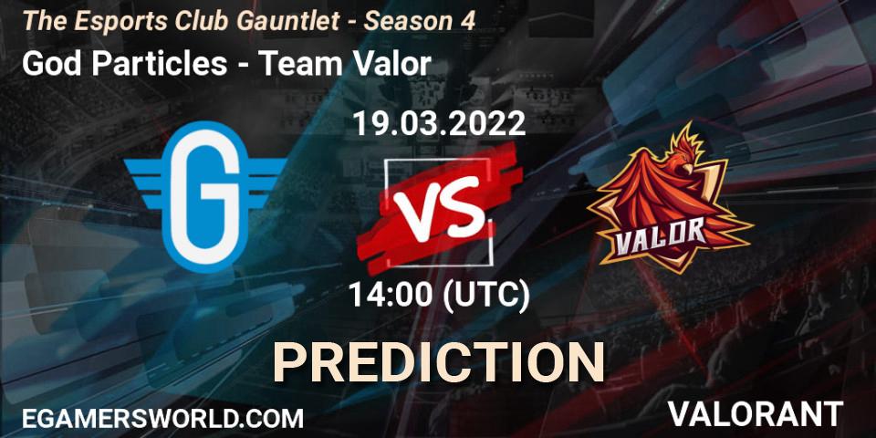 Prognoza God Particles - Team Valor. 19.03.2022 at 14:00, VALORANT, The Esports Club Gauntlet - Season 4