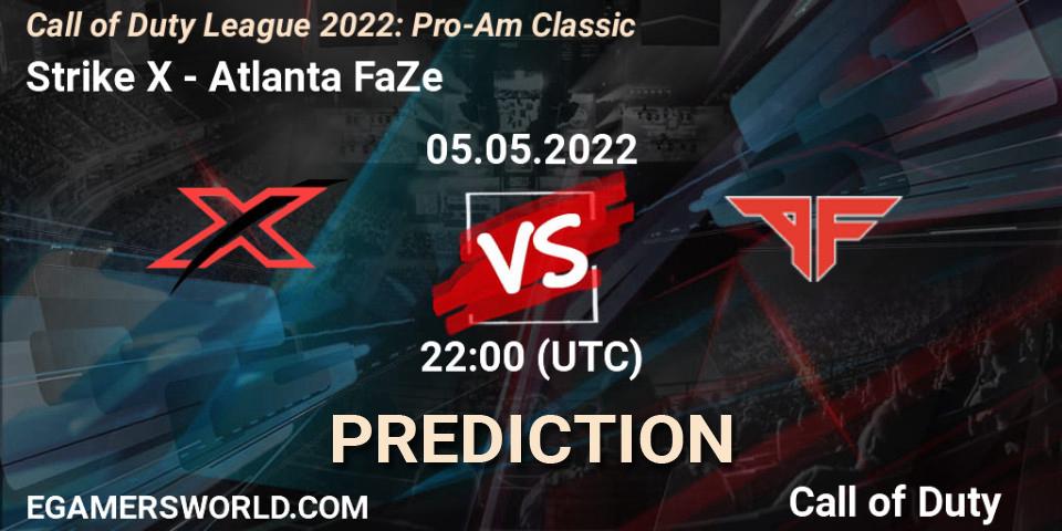 Prognoza Strike X - Atlanta FaZe. 05.05.2022 at 22:00, Call of Duty, Call of Duty League 2022: Pro-Am Classic