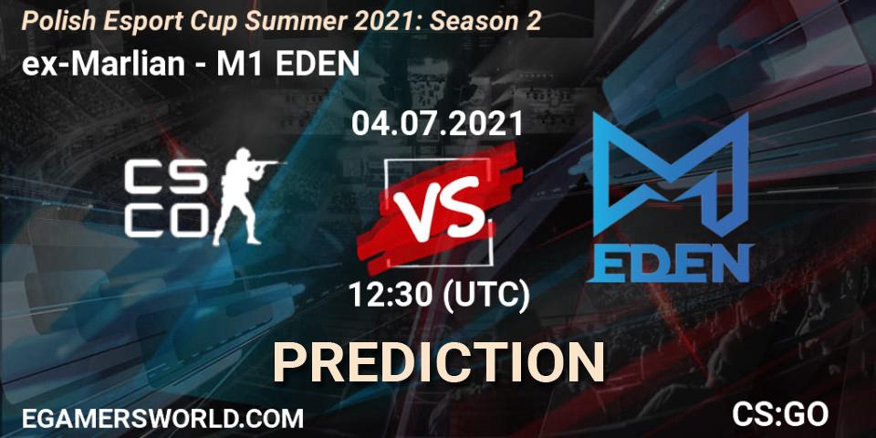 Prognoza ex-Marlian - M1 EDEN. 04.07.2021 at 12:30, Counter-Strike (CS2), Polish Esport Cup Summer 2021: Season 2