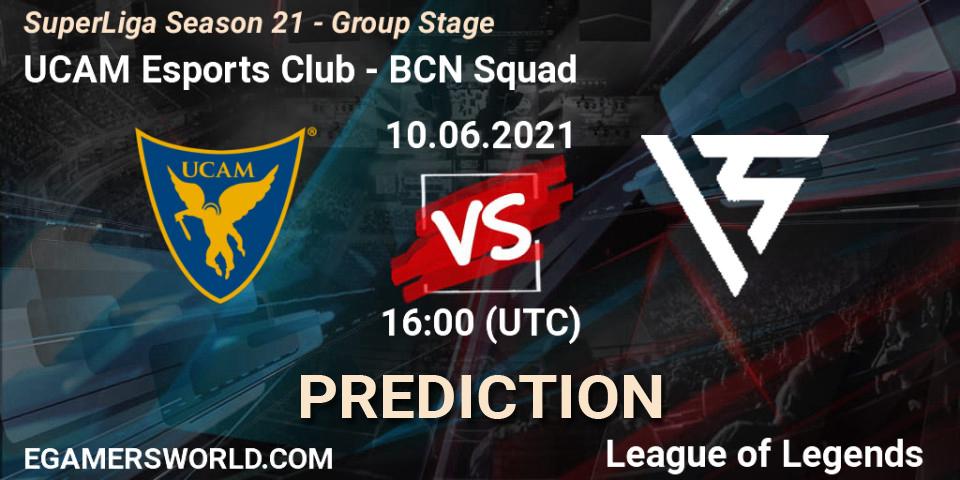 Prognoza UCAM Esports Club - BCN Squad. 10.06.2021 at 16:00, LoL, SuperLiga Season 21 - Group Stage 