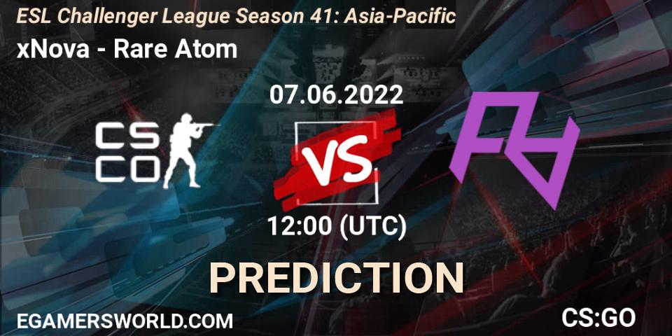 Prognoza xNova - Rare Atom. 07.06.2022 at 12:00, Counter-Strike (CS2), ESL Challenger League Season 41: Asia-Pacific