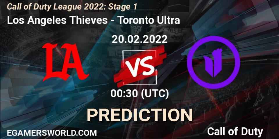 Prognoza Los Angeles Thieves - Toronto Ultra. 20.02.2022 at 00:30, Call of Duty, Call of Duty League 2022: Stage 1