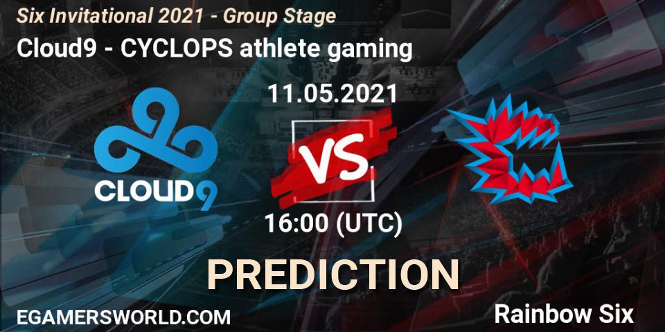 Prognoza Cloud9 - CYCLOPS athlete gaming. 11.05.2021 at 15:00, Rainbow Six, Six Invitational 2021 - Group Stage