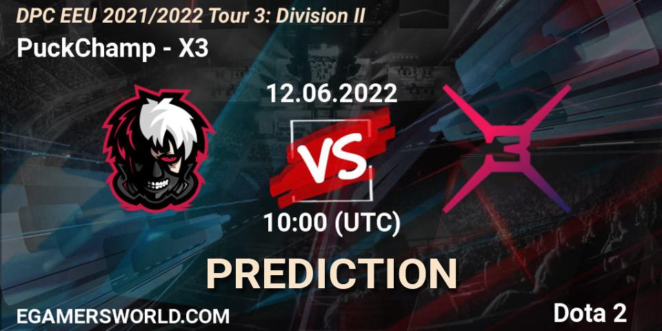 Prognoza PuckChamp - X3. 12.06.2022 at 10:00, Dota 2, DPC EEU 2021/2022 Tour 3: Division II