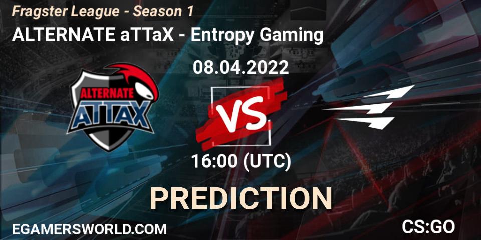 Prognoza ALTERNATE aTTaX - Entropy Gaming. 08.04.22, CS2 (CS:GO), Fragster League - Season 1
