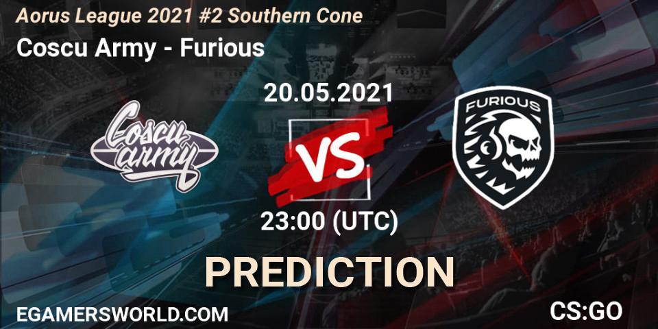 Prognoza Coscu Army - Furious. 20.05.2021 at 23:00, Counter-Strike (CS2), Aorus League 2021 #2 Southern Cone