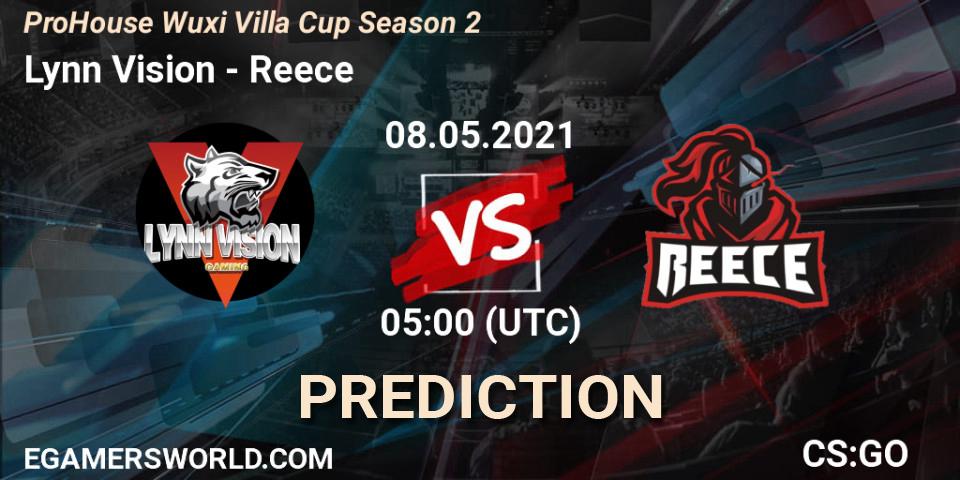 Prognoza Lynn Vision - Reece. 08.05.2021 at 05:00, Counter-Strike (CS2), ProHouse Wuxi Villa Cup Season 2