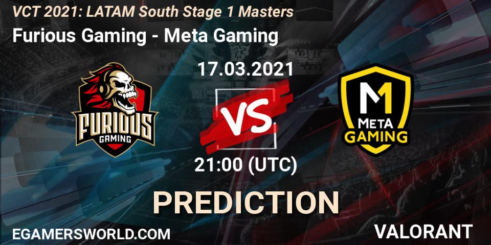 Prognoza Furious Gaming - Meta Gaming. 17.03.2021 at 21:00, VALORANT, VCT 2021: LATAM South Stage 1 Masters
