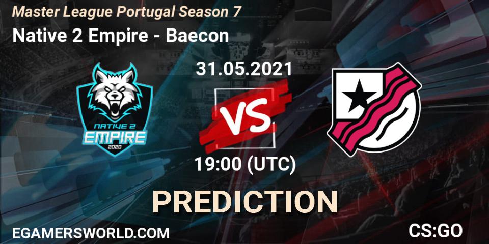 Prognoza Native 2 Empire - Baecon. 31.05.21, CS2 (CS:GO), Master League Portugal Season 7