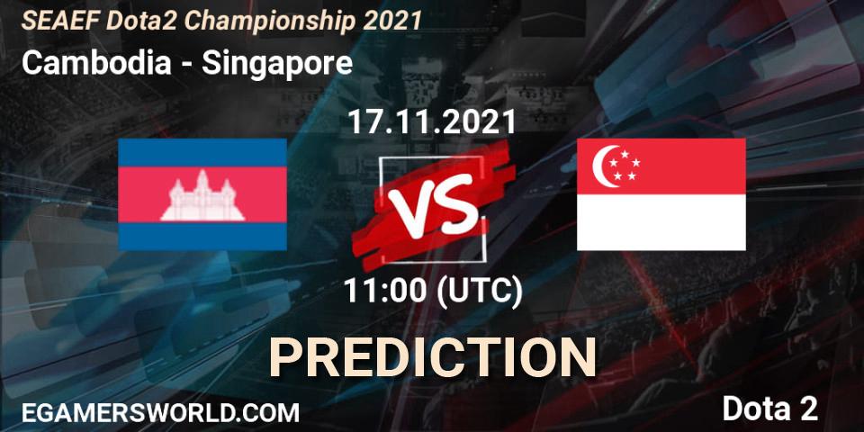 Prognoza Team Cambodia - Team Singapore. 17.11.2021 at 11:56, Dota 2, SEAEF Dota2 Championship 2021