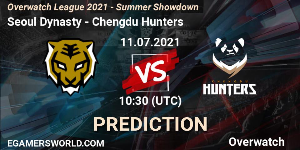 Prognoza Seoul Dynasty - Chengdu Hunters. 11.07.2021 at 10:30, Overwatch, Overwatch League 2021 - Summer Showdown