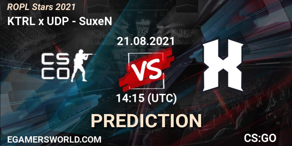 Prognoza KTRL Knights - SuxeN. 21.08.2021 at 15:30, Counter-Strike (CS2), ROPL Stars 2021