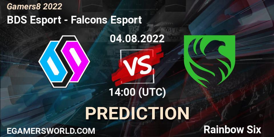 Prognoza BDS Esport - Falcons Esport. 04.08.2022 at 14:00, Rainbow Six, Gamers8 2022