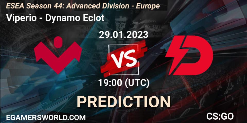 Prognoza Viperio - Dynamo Eclot. 29.01.23, CS2 (CS:GO), ESEA Season 44: Advanced Division - Europe