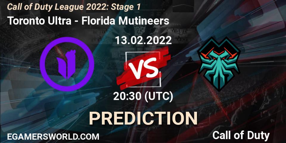 Prognoza Toronto Ultra - Florida Mutineers. 13.02.22, Call of Duty, Call of Duty League 2022: Stage 1