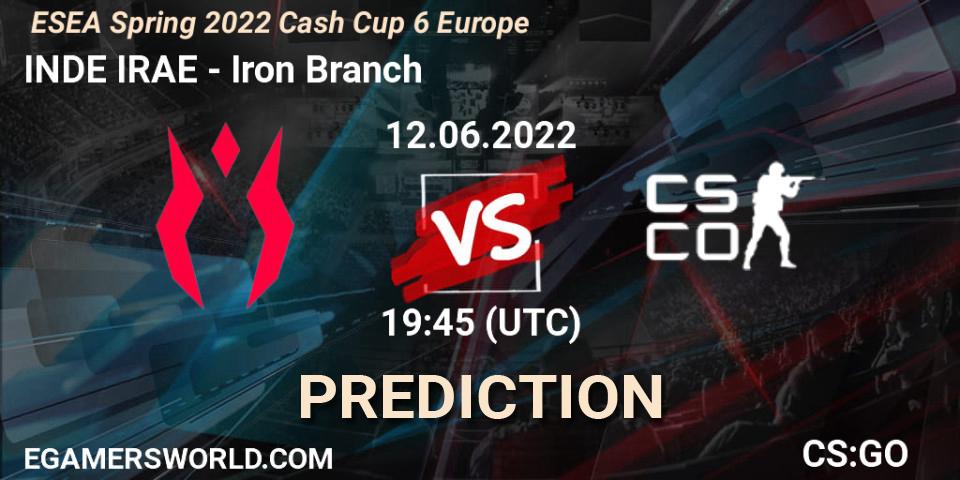 Prognoza INDE IRAE - Iron Branch. 12.06.2022 at 19:45, Counter-Strike (CS2), ESEA Cash Cup: Europe - Spring 2022 #6